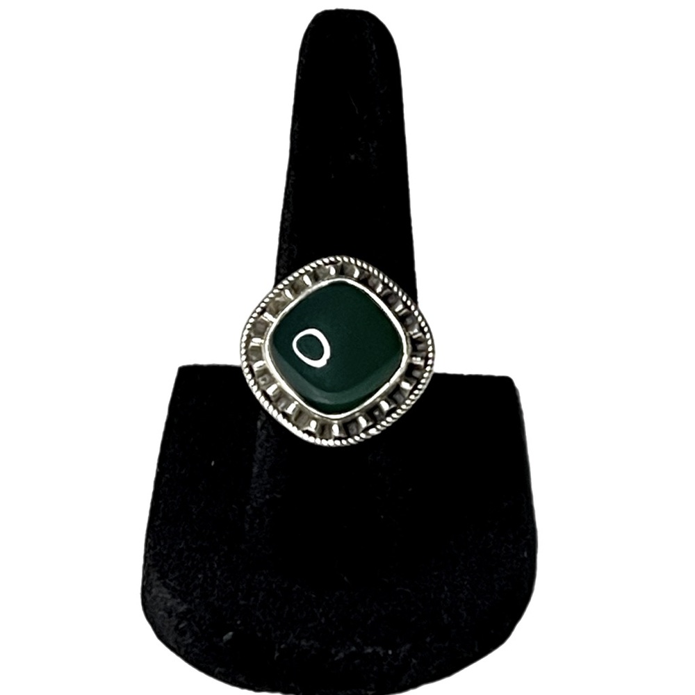 Vintage Green Onyx Ring
